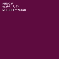 #5E0C3F - Mulberry Wood Color Image
